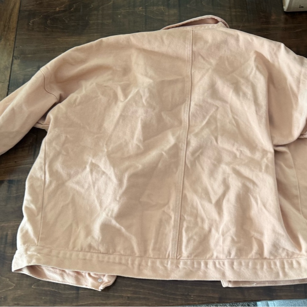Style Rack Women's Light Orange Jean Jacket - Picture 2 of 3